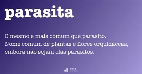 Parasita - Dicio, Dicionário Online de Português