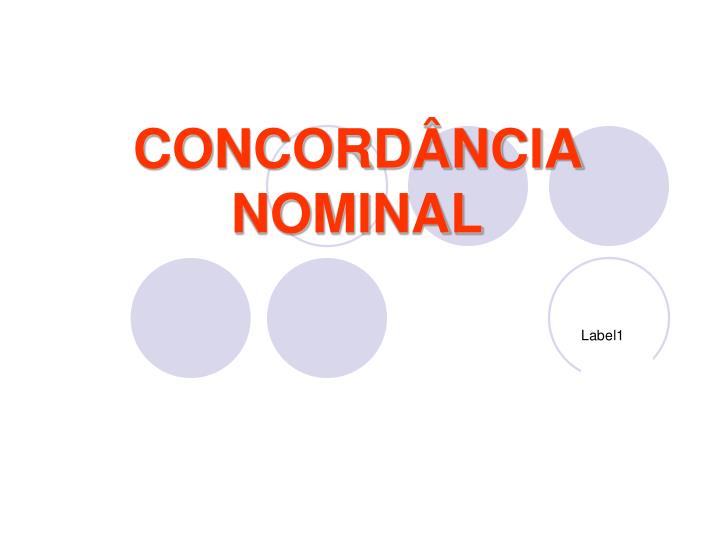 PPT - CONCORDÂNCIA NOMINAL PowerPoint Presentation, free download - ID ...